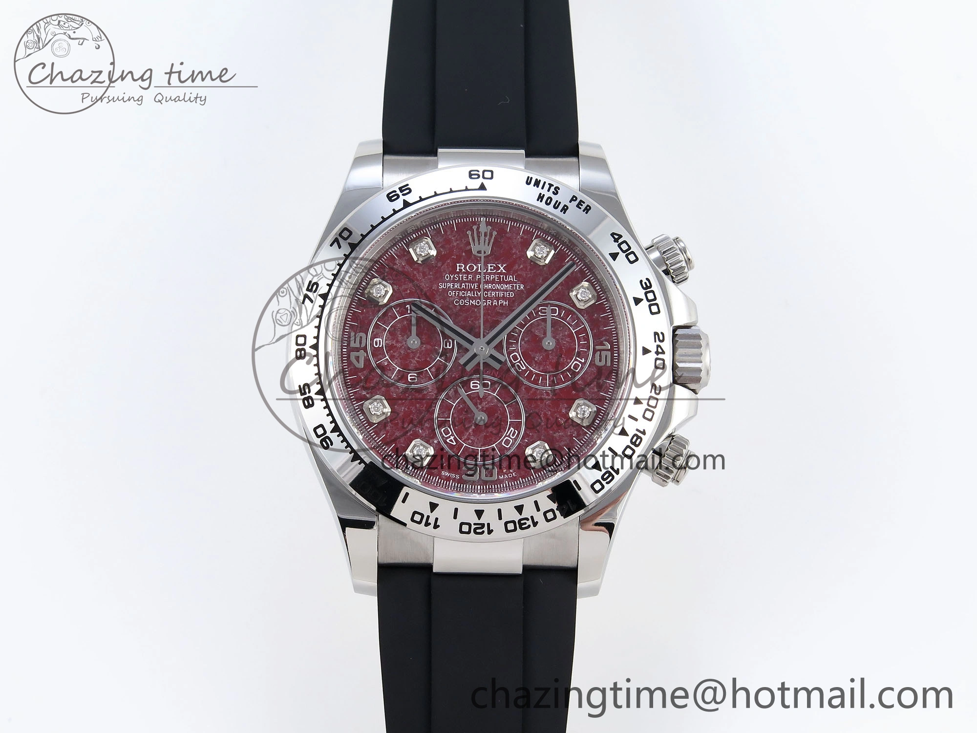 Thermal Daytona 116519 Clean 1:1 Best Edition 904L SS Case and Bracelet Red Sodalite Dial on Oysterflex SA4130 V 1852
