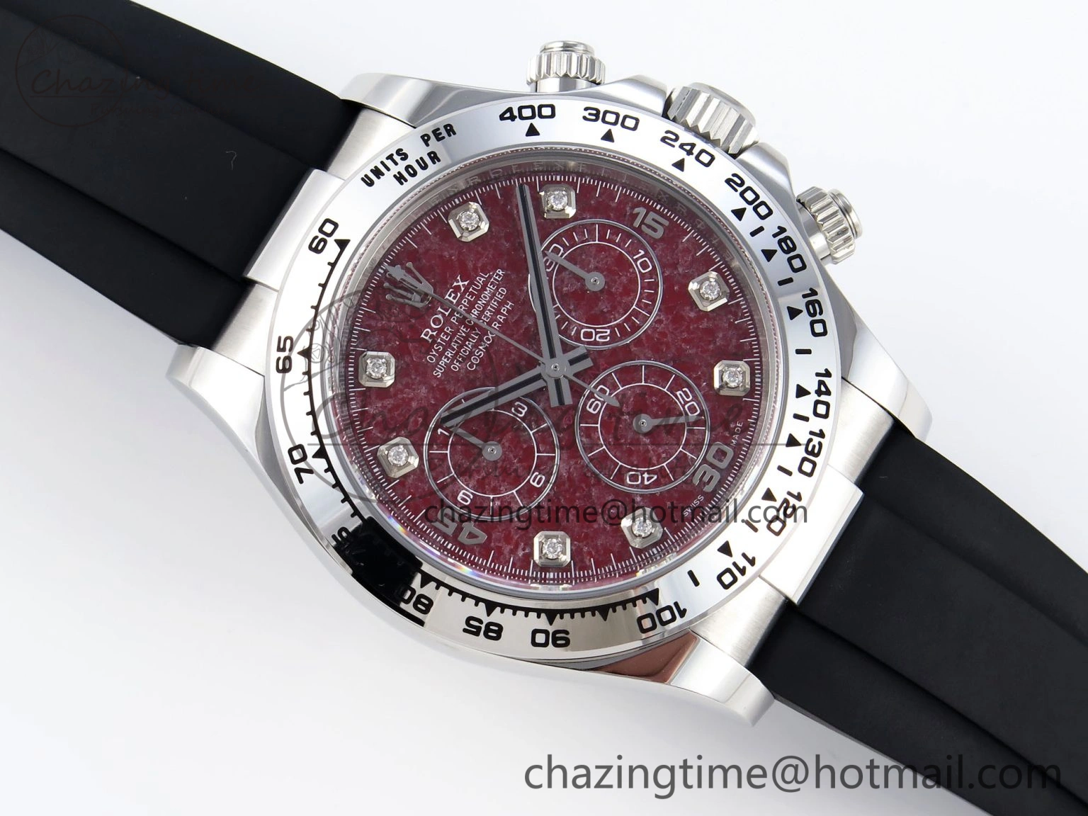 Thermal Daytona 116519 Clean 1:1 Best Edition 904L SS Case and Bracelet Red Sodalite Dial on Oysterflex SA4130 V 1852