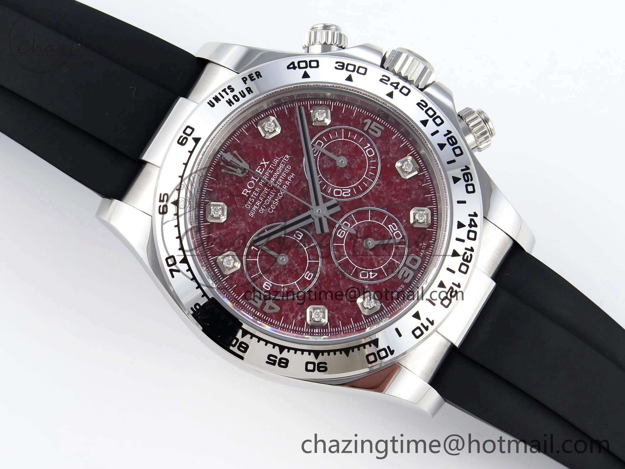 Thermal Daytona 116519 Clean 1:1 Best Edition 904L SS Case and Bracelet Red Sodalite Dial on Oysterflex SA4130 V 1852