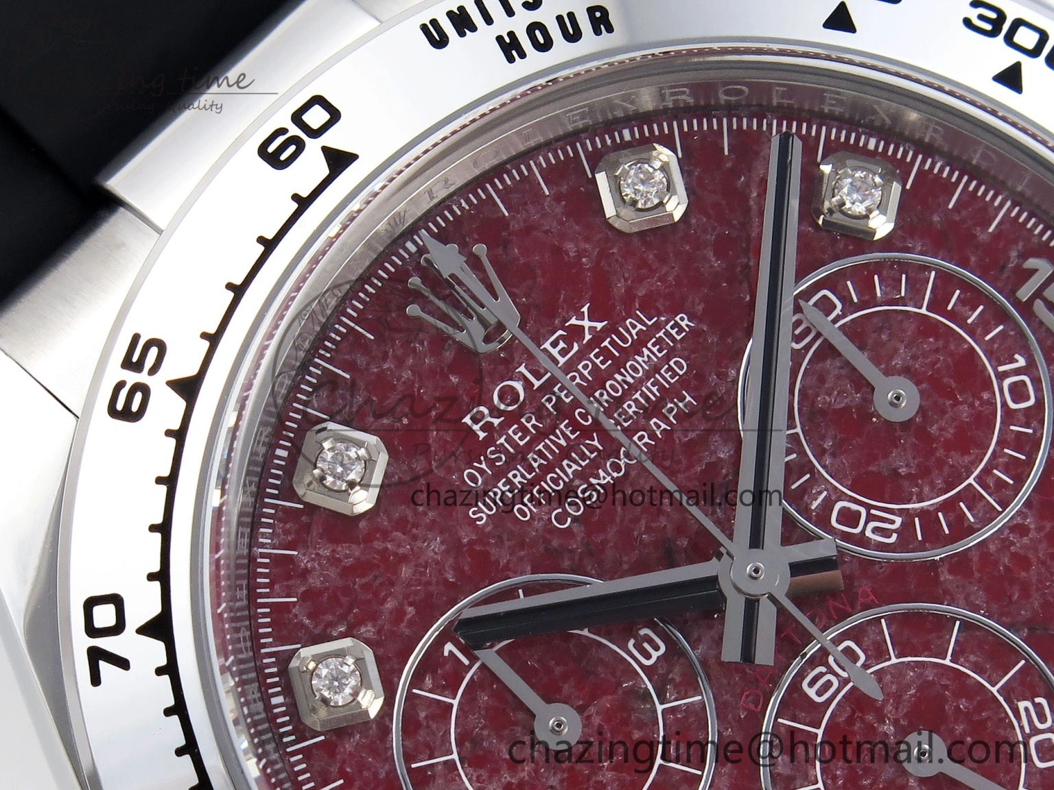 Thermal Daytona 116519 Clean 1:1 Best Edition 904L SS Case and Bracelet Red Sodalite Dial on Oysterflex SA4130 V 1852