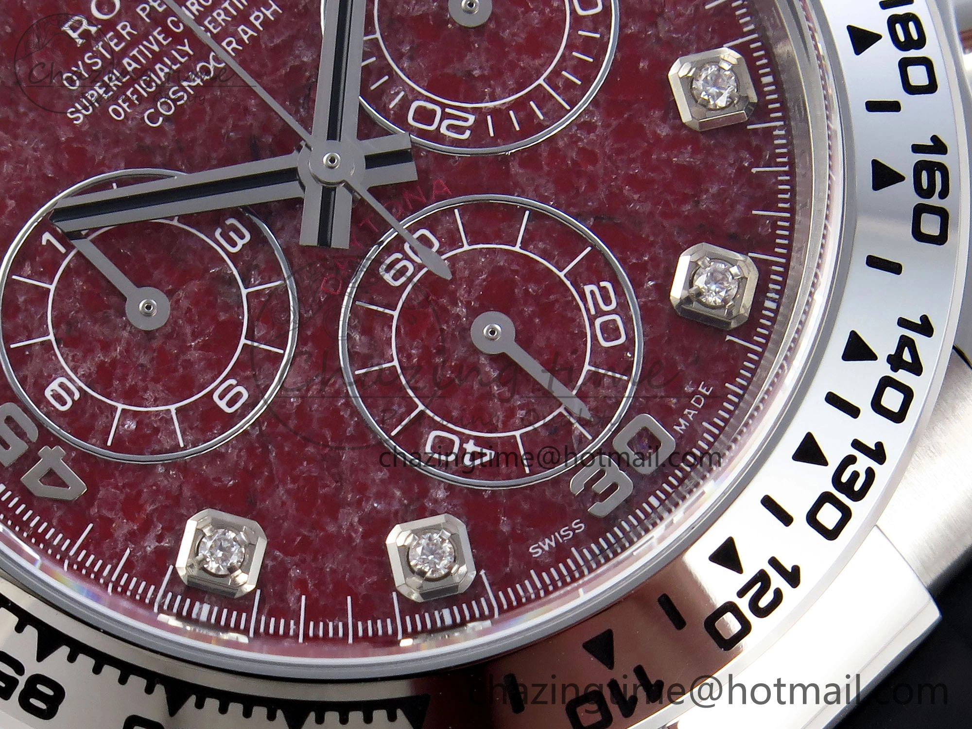 Thermal Daytona 116519 Clean 1:1 Best Edition 904L SS Case and Bracelet Red Sodalite Dial on Oysterflex SA4130 V 1852