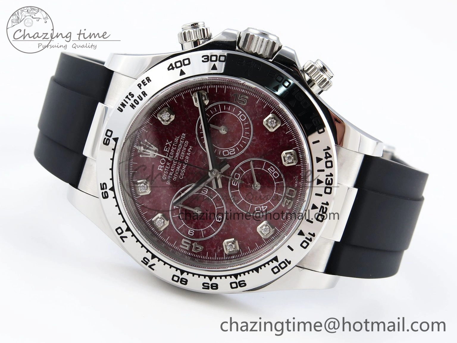 Thermal Daytona 116519 Clean 1:1 Best Edition 904L SS Case and Bracelet Red Sodalite Dial on Oysterflex SA4130 V 1852