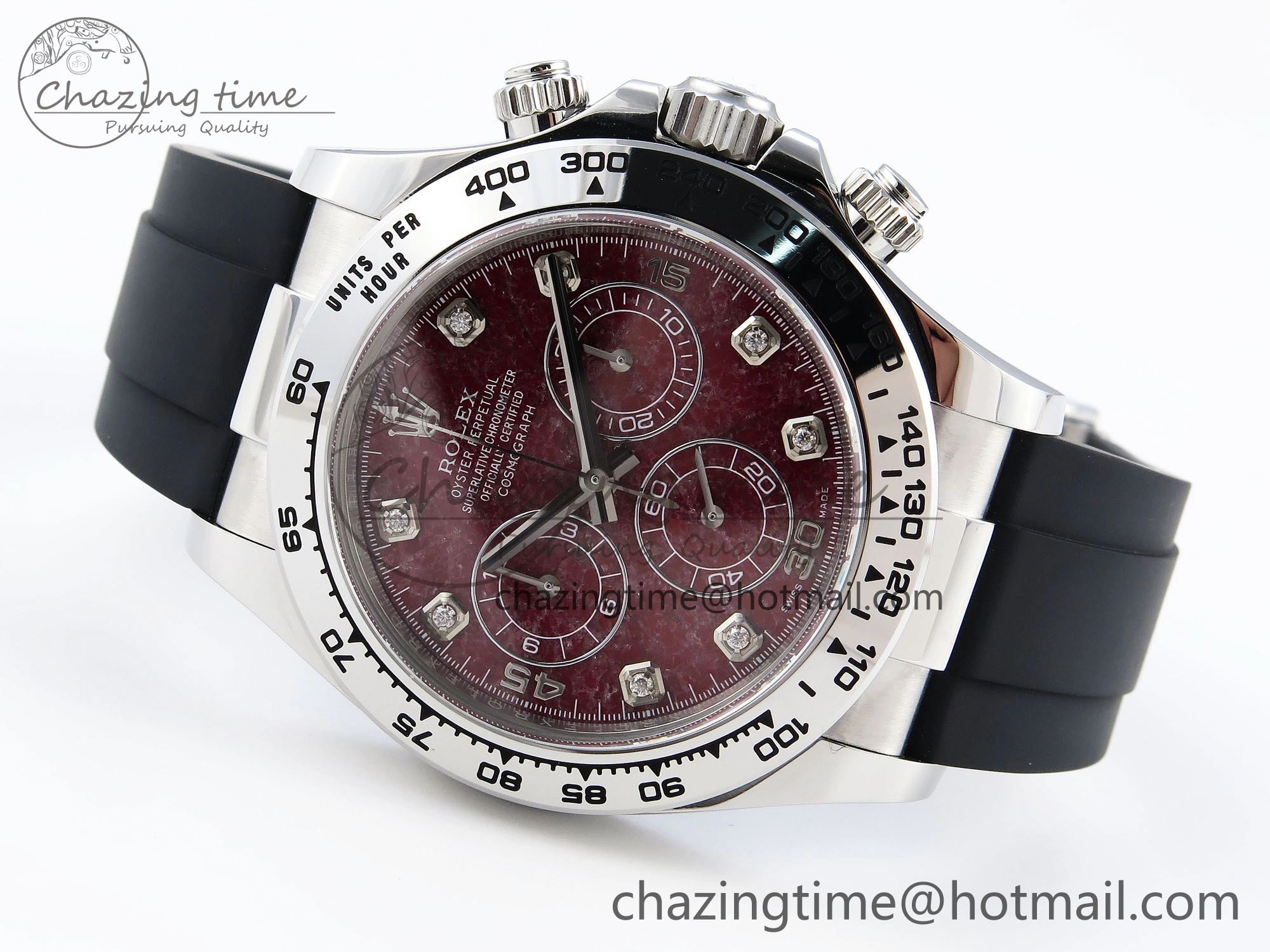 Thermal Daytona 116519 Clean 1:1 Best Edition 904L SS Case and Bracelet Red Sodalite Dial on Oysterflex SA4130 V 1852