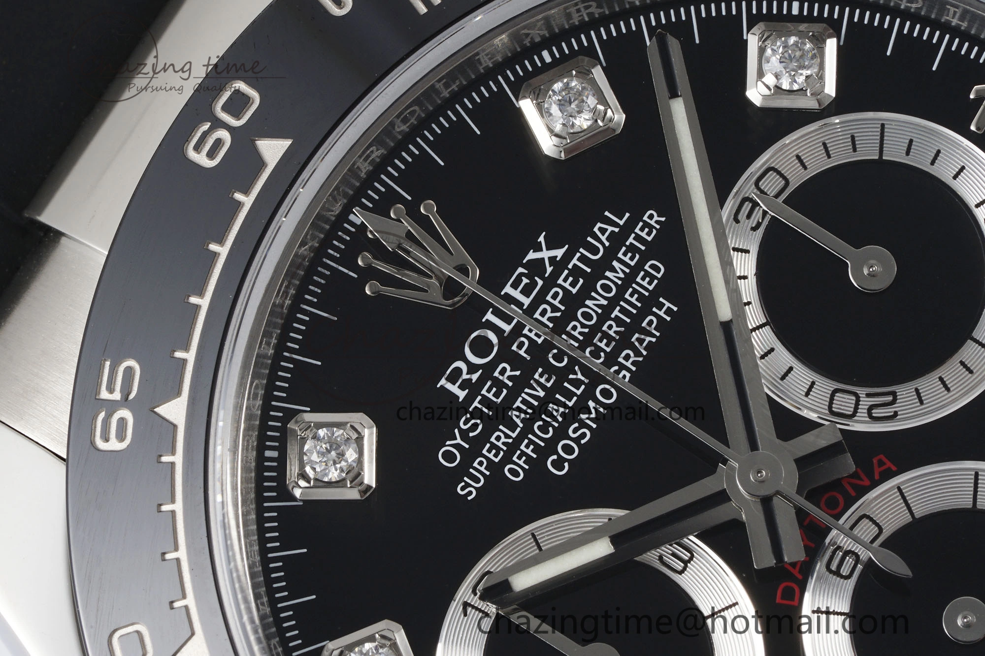 Daytona 116519 Clean Factory 1:1 Best Edition Black Diamonds Dial on Oysterflex Rubber Strap SA Casual 1829