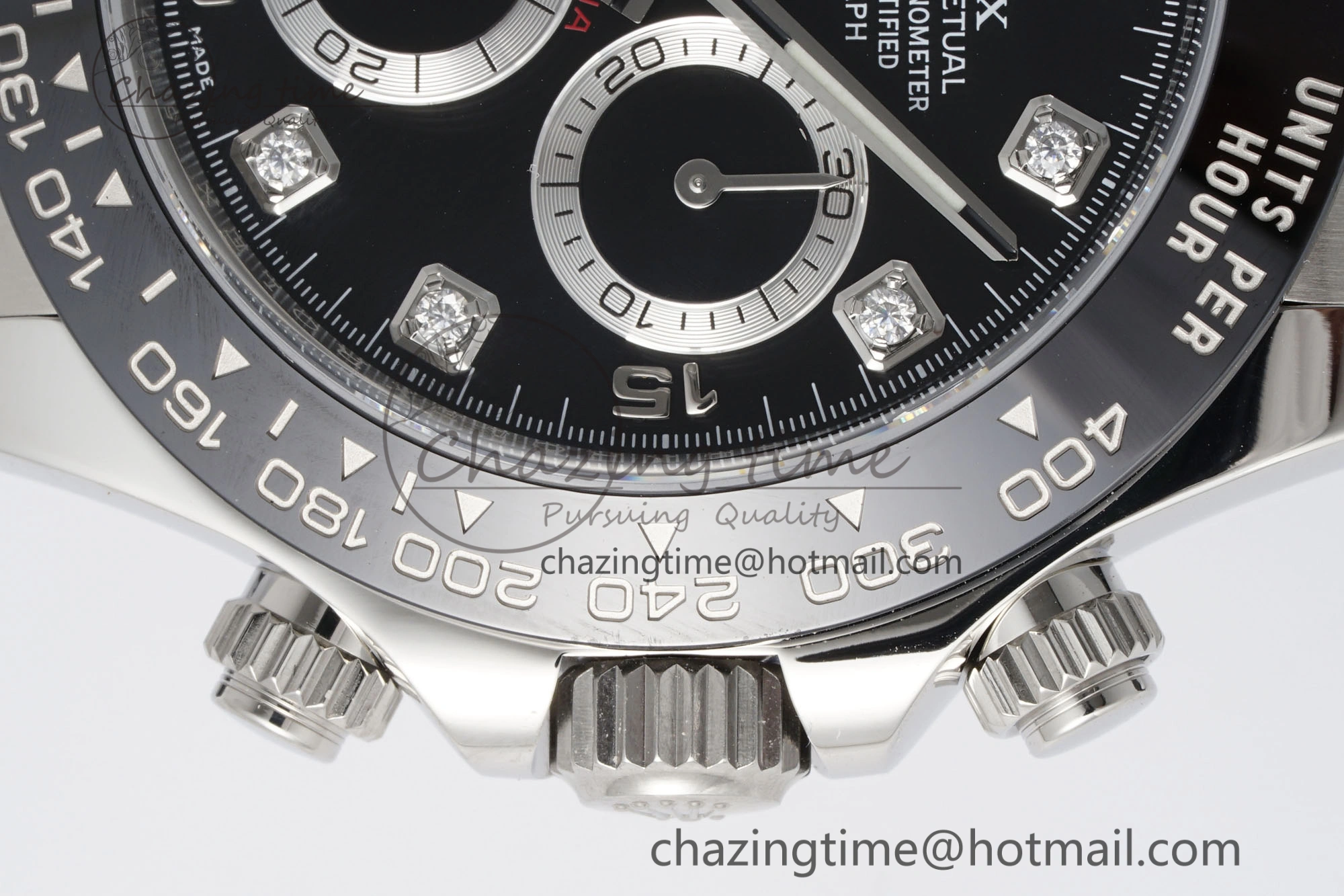 Daytona 116519 Clean Factory 1:1 Best Edition Black Diamonds Dial on Oysterflex Rubber Strap SA Casual 1829