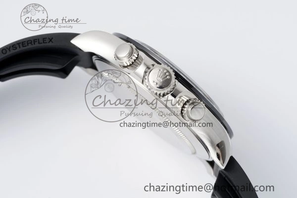 Daytona 116519 Clean Factory 1:1 Best Edition Black Diamonds Dial on Oysterflex Rubber Strap SA Casual 1829