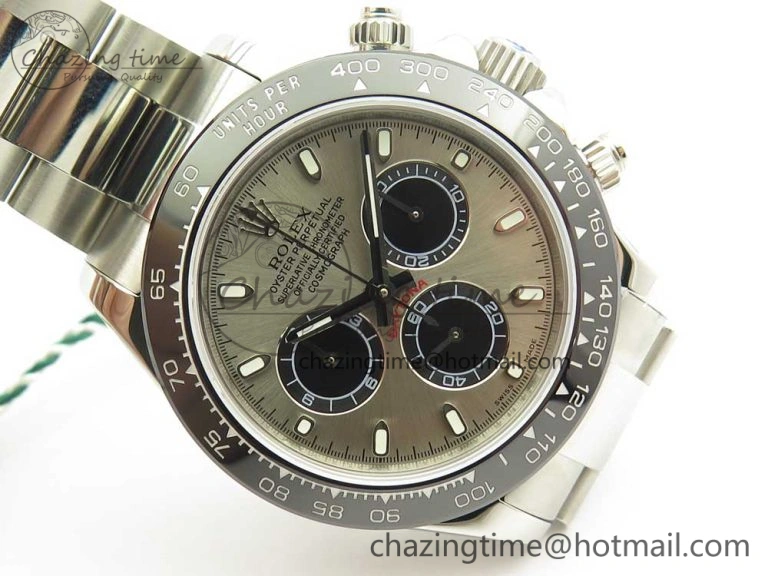 Sophisticated Daytona 116519 JHF Best Edition Ceramic Bezel Gray Dial on SS Bracelet A 3265