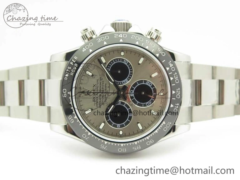 Sophisticated Daytona 116519 JHF Best Edition Ceramic Bezel Gray Dial on SS Bracelet A 3265