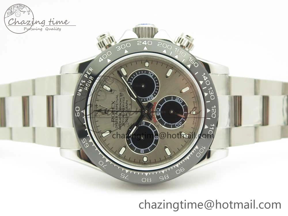 Sophisticated Daytona 116519 JHF Best Edition Ceramic Bezel Gray Dial on SS Bracelet A 3265
