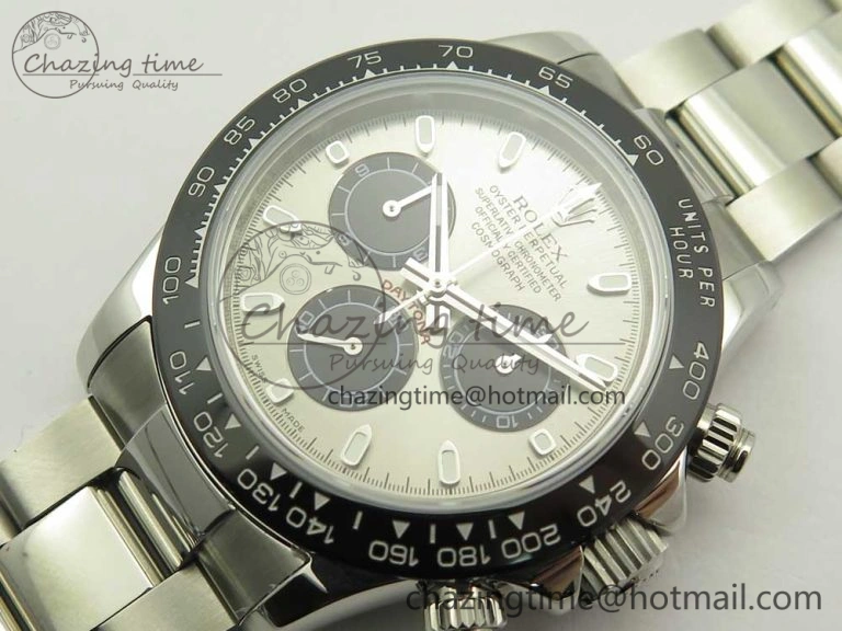Sophisticated Daytona 116519 JHF Best Edition Ceramic Bezel Gray Dial on SS Bracelet A 3265