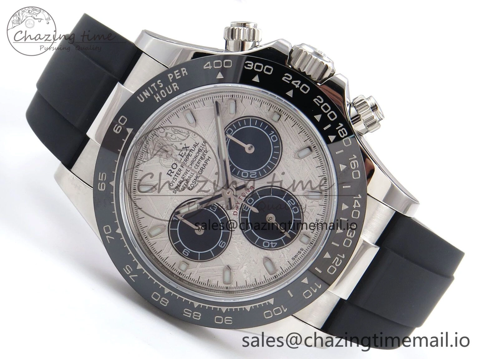 TimelessDesign Daytona 116519 N6F 1:1 Best Edition Meteorite Dial on Oysterflex Strap SA 885