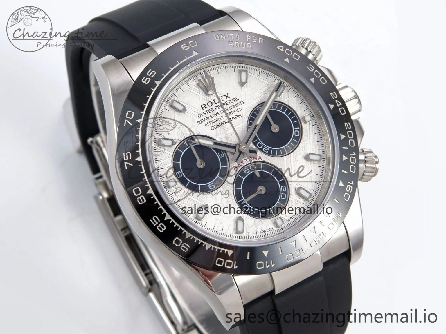 TimelessDesign Daytona 116519 N6F 1:1 Best Edition Meteorite Dial on Oysterflex Strap SA 885