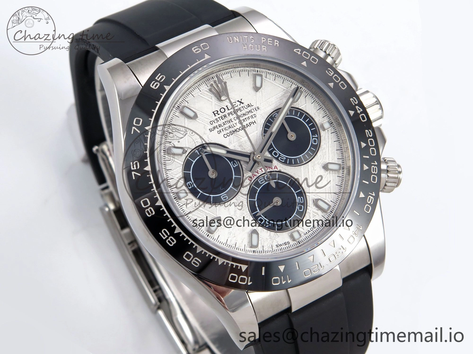 TimelessDesign Daytona 116519 N6F 1:1 Best Edition Meteorite Dial on Oysterflex Strap SA 885