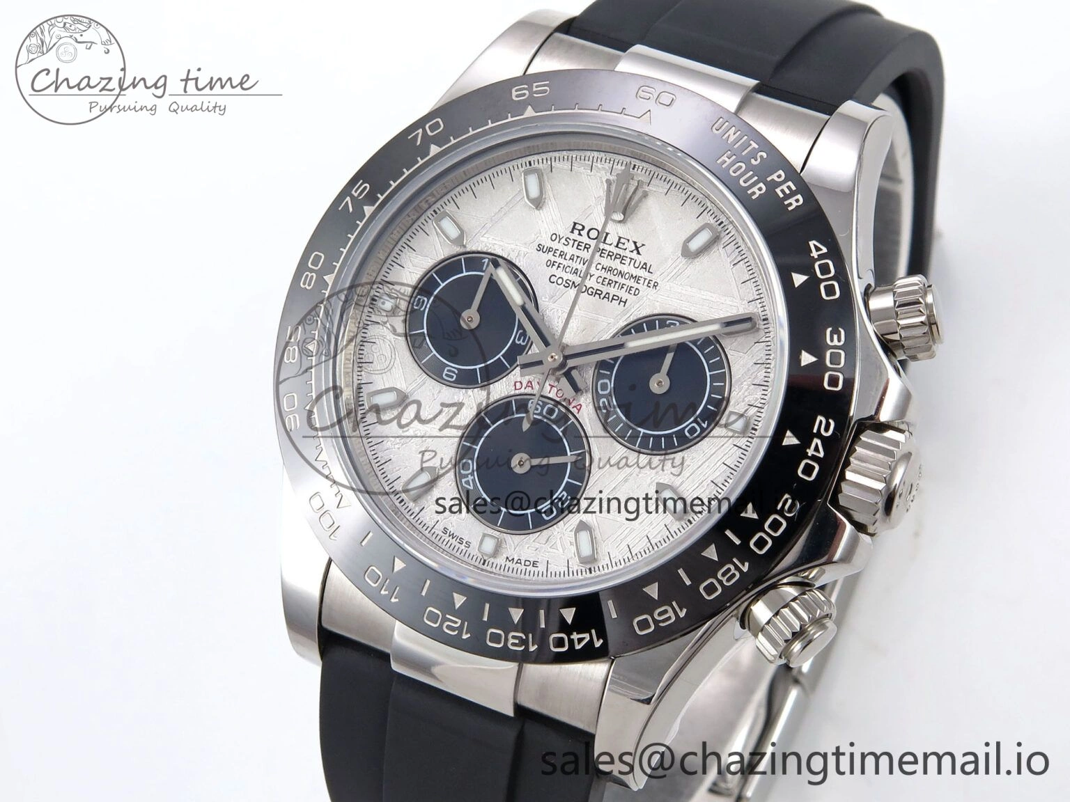 TimelessDesign Daytona 116519 N6F 1:1 Best Edition Meteorite Dial on Oysterflex Strap SA 885