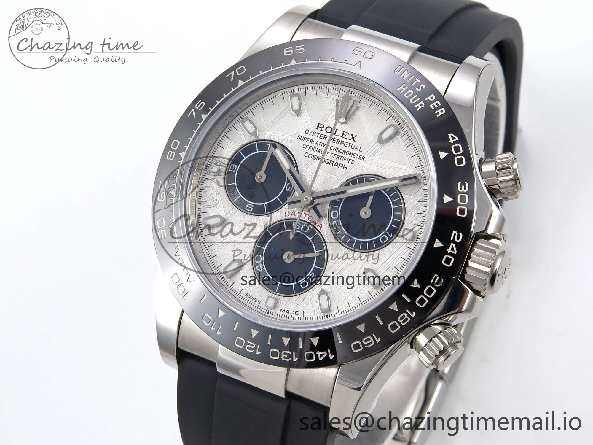 TimelessDesign Daytona 116519 N6F 1:1 Best Edition Meteorite Dial on Oysterflex Strap SA 885