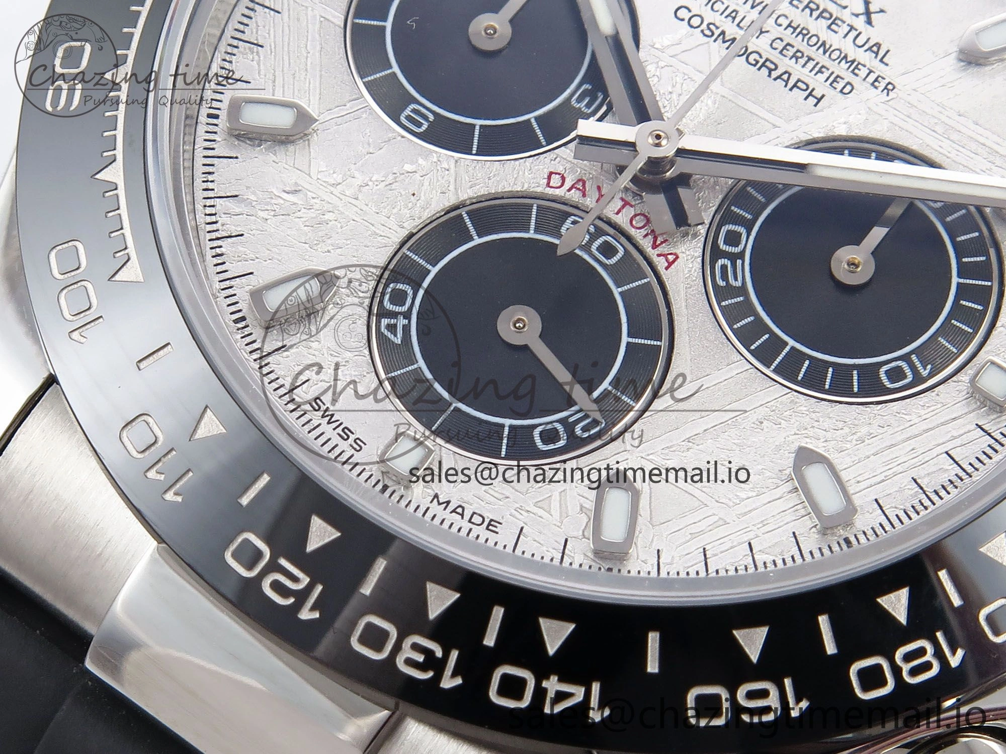 TimelessDesign Daytona 116519 N6F 1:1 Best Edition Meteorite Dial on Oysterflex Strap SA 885