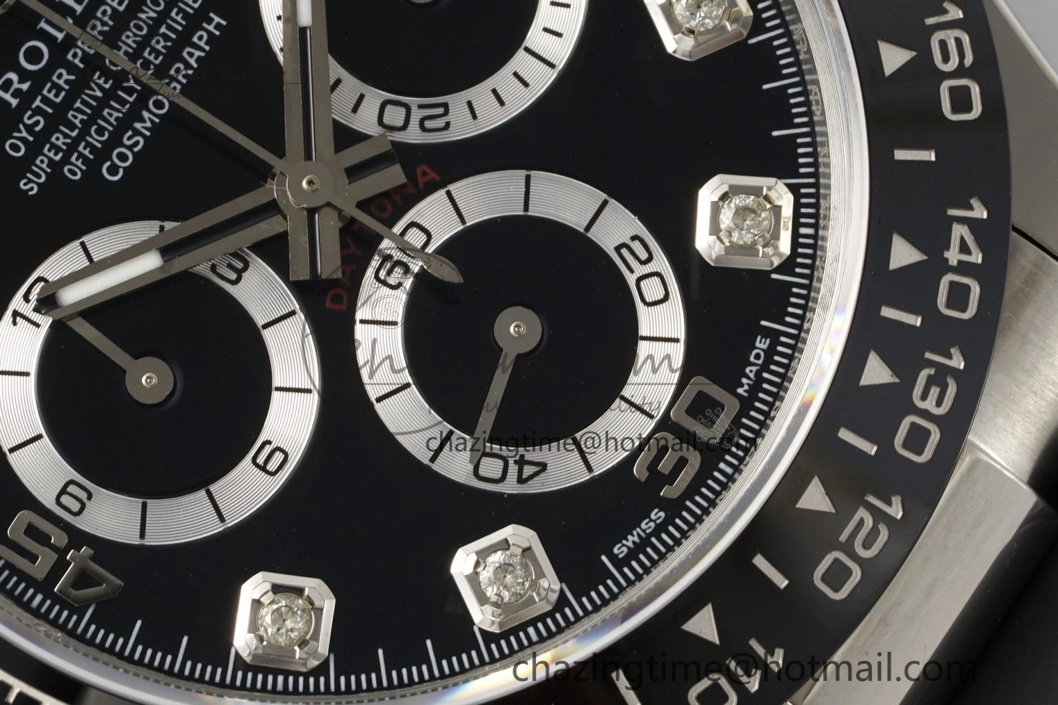Daytona 116519 Noob  1:1 Best Edition Black Diamonds Dial on Oysterflex Strap SA Sleek 2015