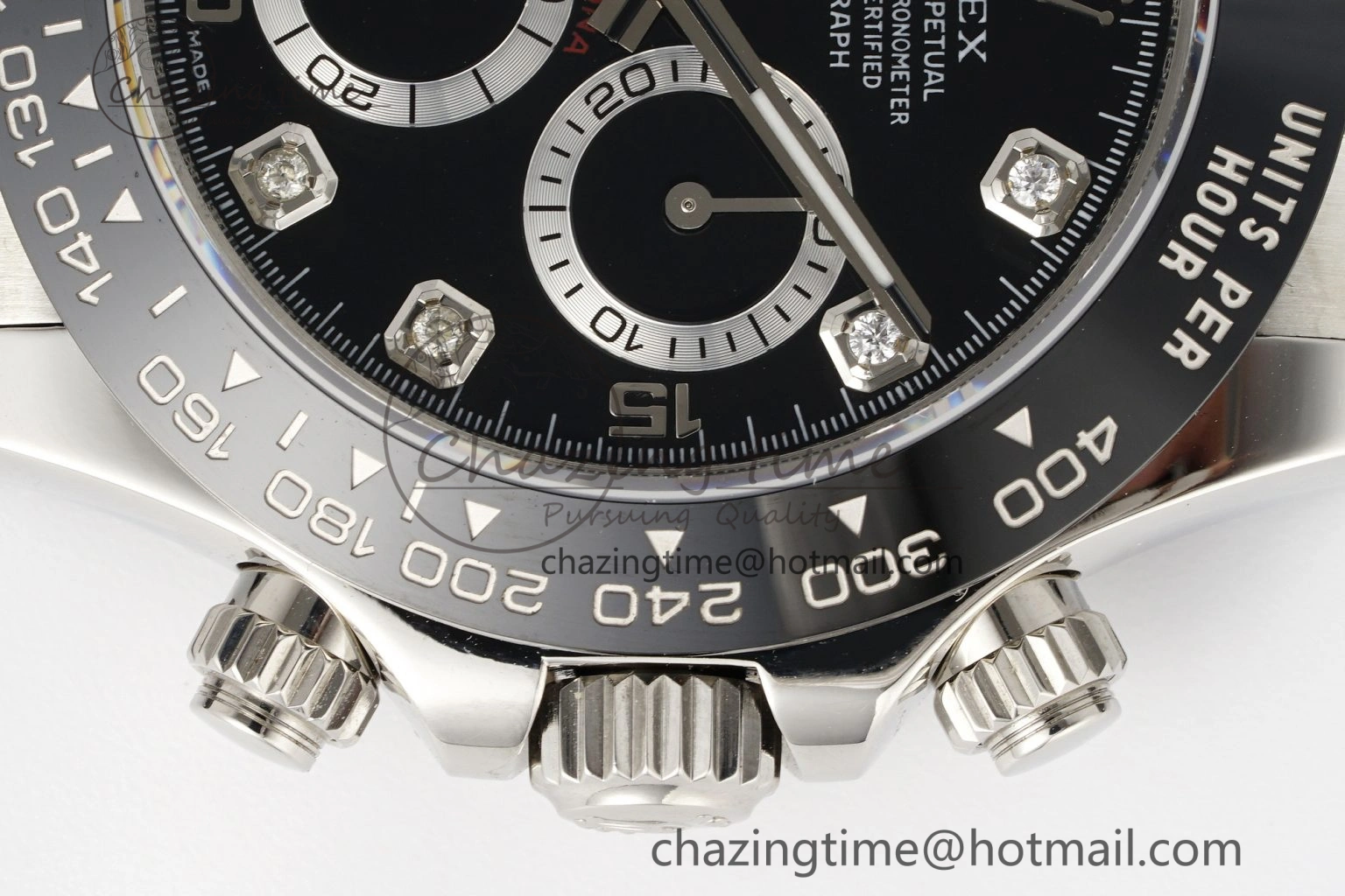 Daytona 116519 Noob  1:1 Best Edition Black Diamonds Dial on Oysterflex Strap SA Sleek 2015
