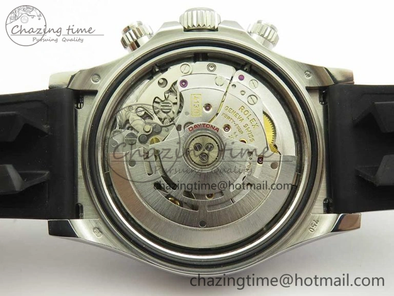Daytona 116519 Noob 1:1 Best Edition 904L SS Case Blue Dial on Black Rubber Strap SA4130 (Free Extra Strap) Practical 3290