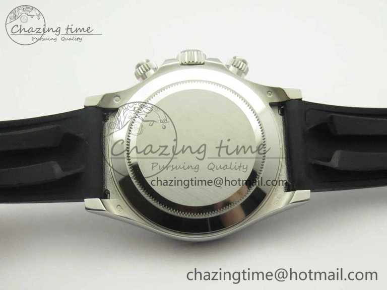 Daytona 116519 Noob 1:1 Best Edition 904L SS Case Gray Black Dial on Black Rubber Strap SA4130 (Free Extra Strap) Casual 3336