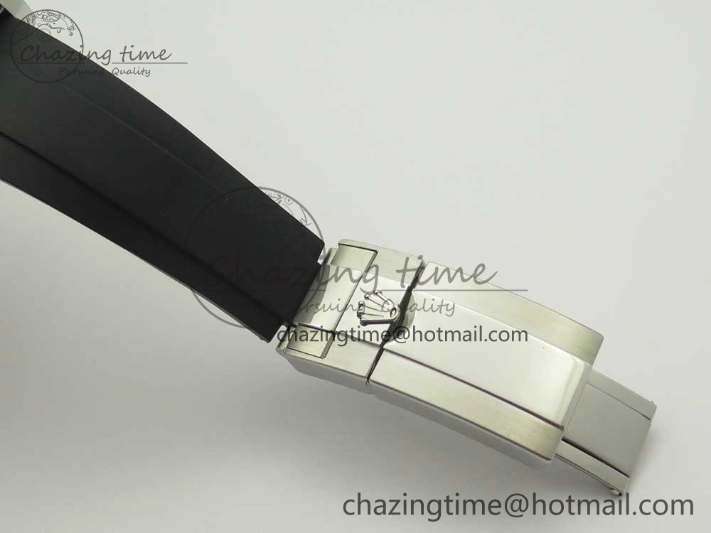 Daytona 116519 Noob 1:1 Best Edition 904L SS Case Gray Black Dial on Black Rubber Strap SA4130 (Free Extra Strap) Casual 3336