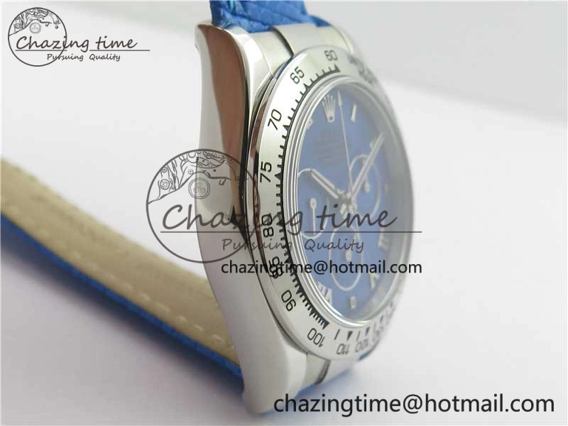 Daytona 116519 OXF Best Edition Blue Dial on Blue Leather Strap A Stylish 3073