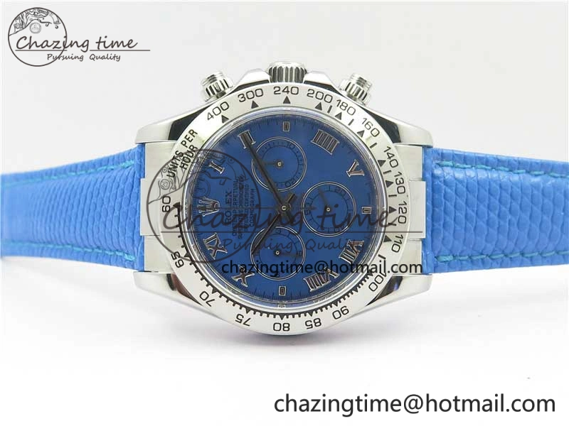 Daytona 116519 OXF Best Edition Blue Dial on Blue Leather Strap A Stylish 3073