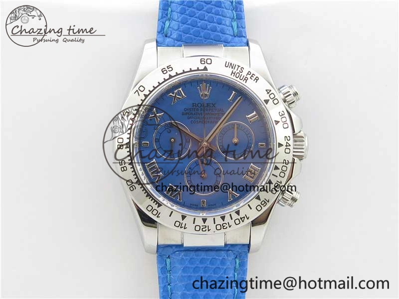 Daytona 116519 OXF Best Edition Blue Dial on Blue Leather Strap A Stylish 3073