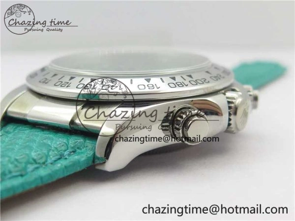 Compact Daytona 116519 OXF Best Edition Green Dial on Green Leather Strap A 3072