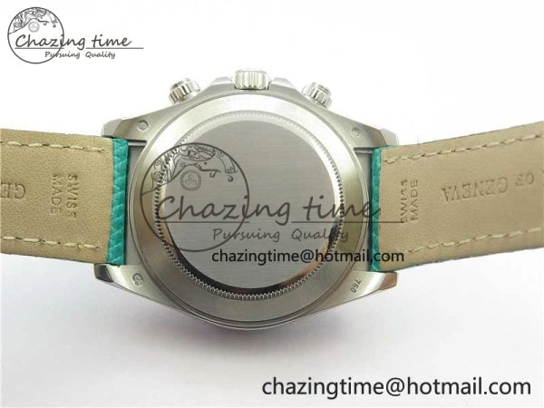 Compact Daytona 116519 OXF Best Edition Green Dial on Green Leather Strap A 3072
