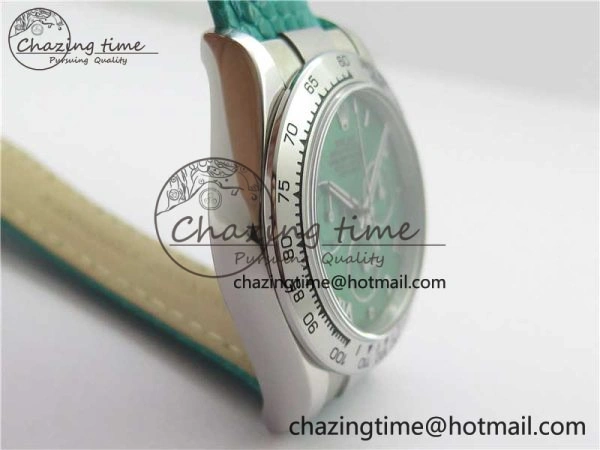 Compact Daytona 116519 OXF Best Edition Green Dial on Green Leather Strap A 3072