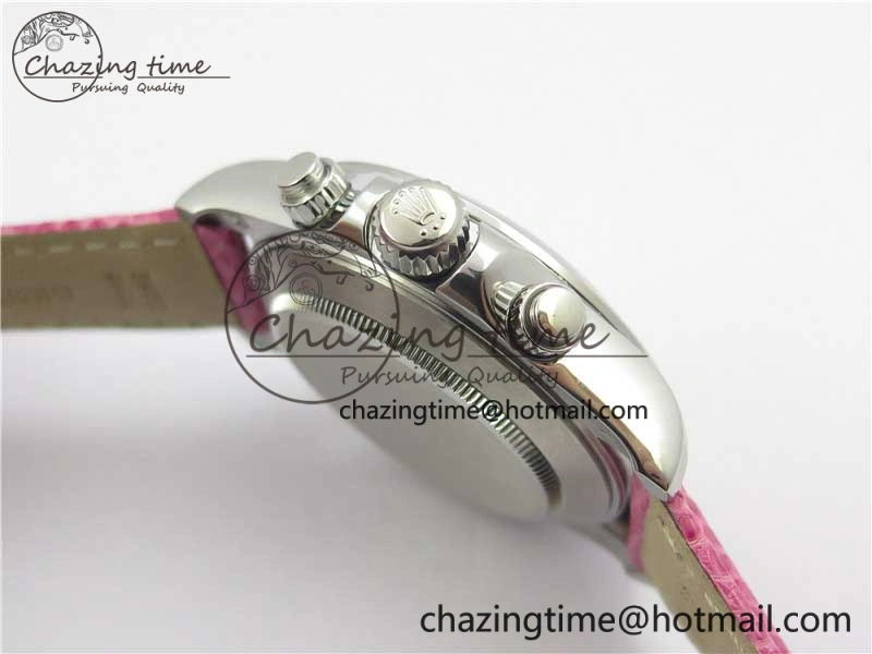 MoistureWicking Daytona 116519 OXF Best Edition Pink Dial on Pink Leather Strap A 10510