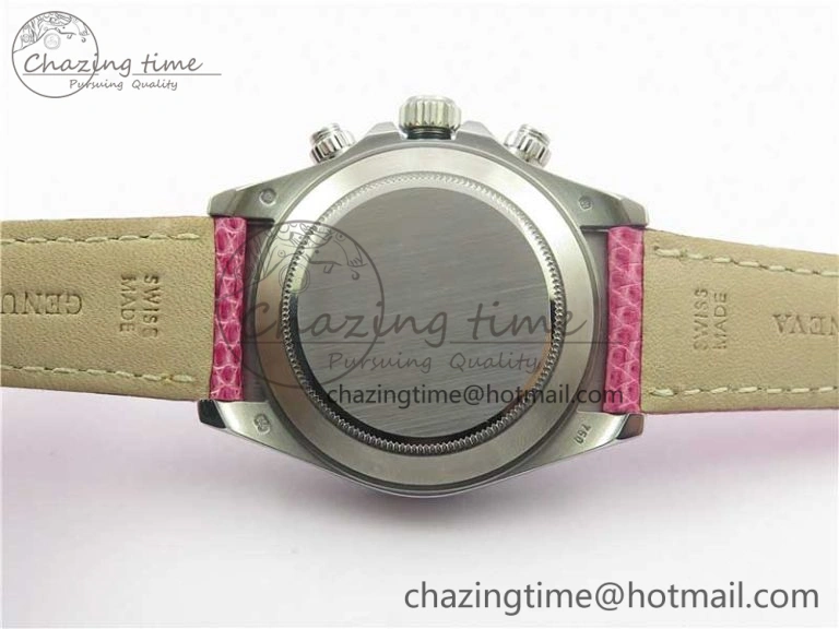 MoistureWicking Daytona 116519 OXF Best Edition Pink Dial on Pink Leather Strap A 10510