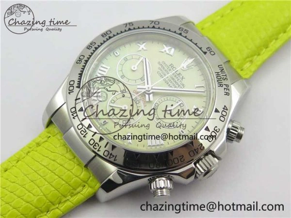 TechFriendly Daytona 116519 OXF Best Edition Yellow Dial on Yellow Leather Strap A 3070