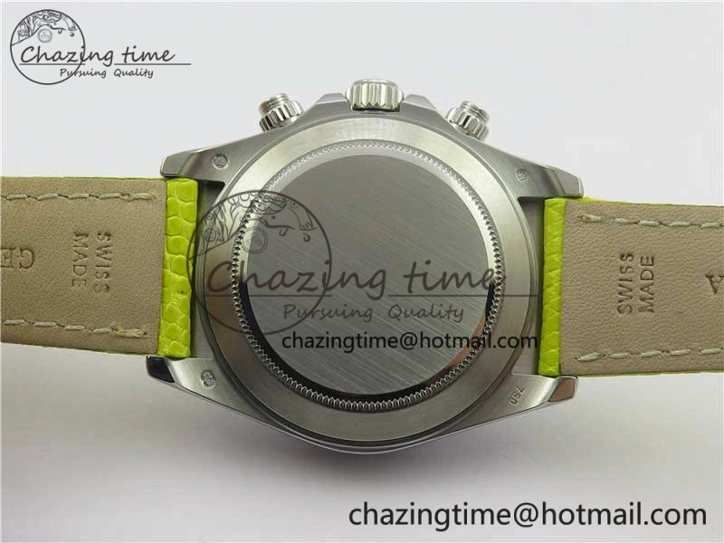 TechFriendly Daytona 116519 OXF Best Edition Yellow Dial on Yellow Leather Strap A 3070