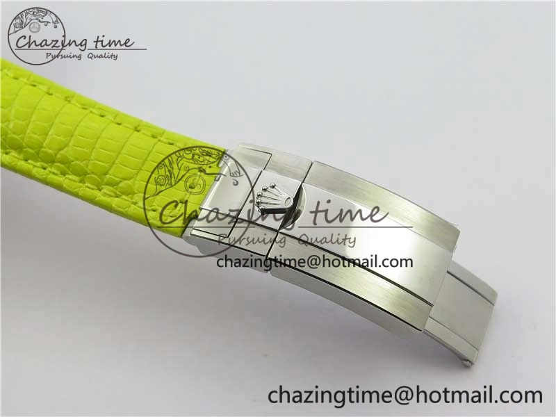 TechFriendly Daytona 116519 OXF Best Edition Yellow Dial on Yellow Leather Strap A 3070