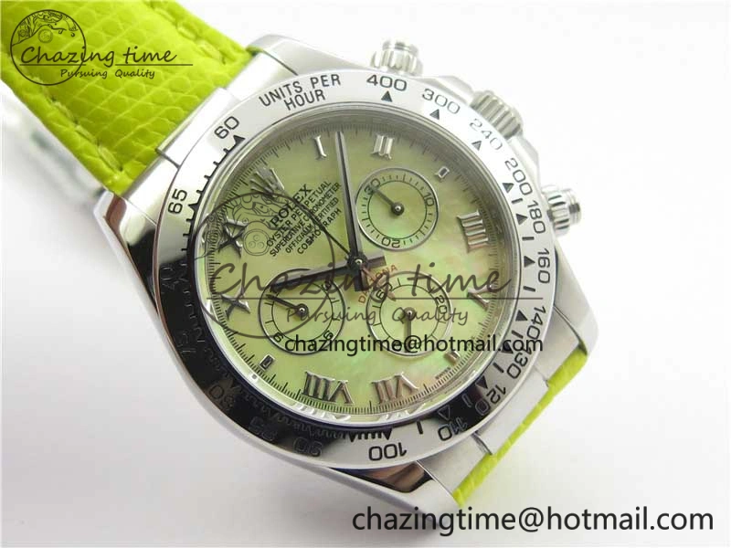 TechFriendly Daytona 116519 OXF Best Edition Yellow Dial on Yellow Leather Strap A 3070