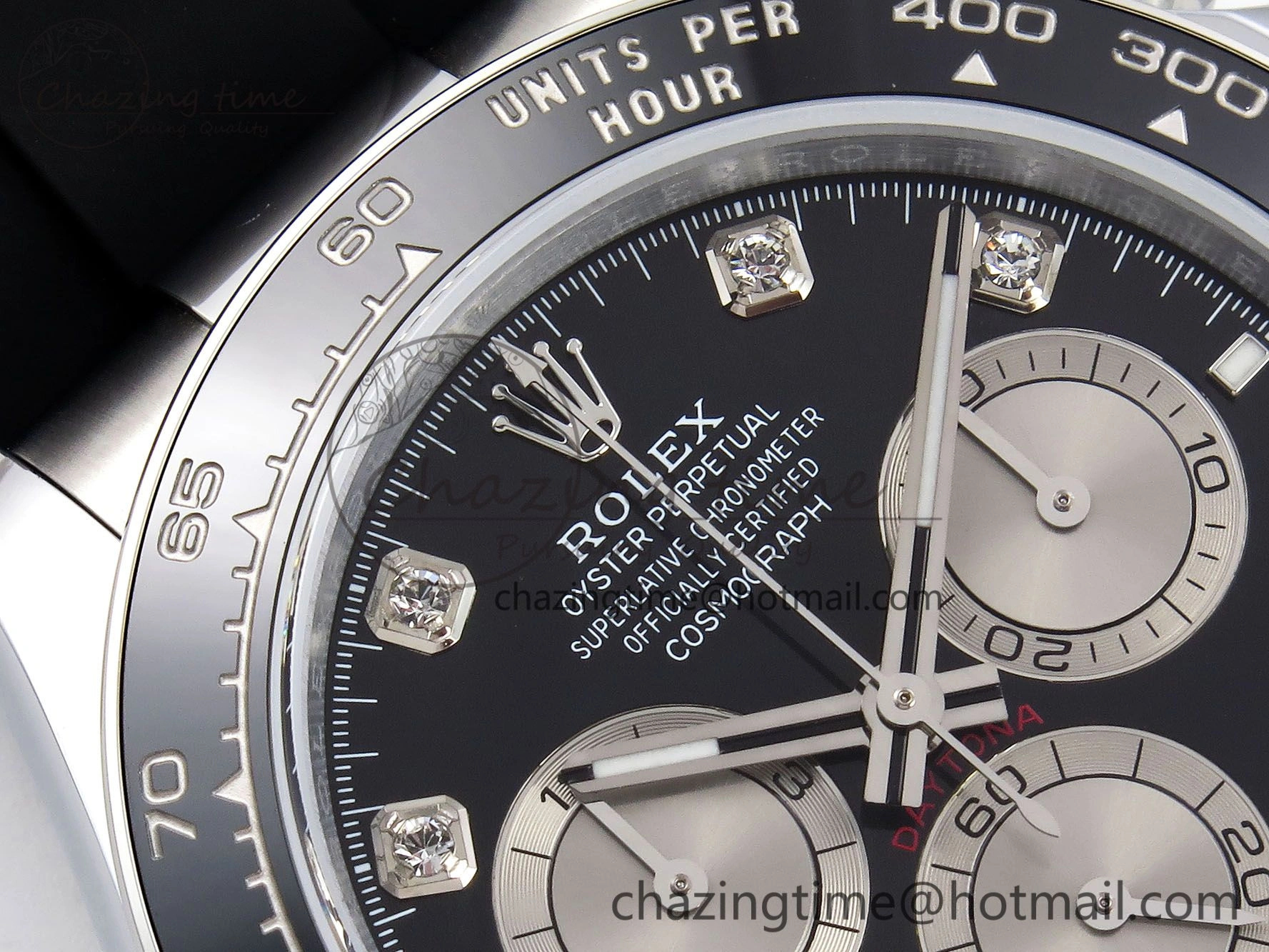 Chic Daytona 116519 QF 1:1 Best Edition Black White Diamonds Dial on Oysterflex Strap SH4130 V3 (Gain Weight) 1404