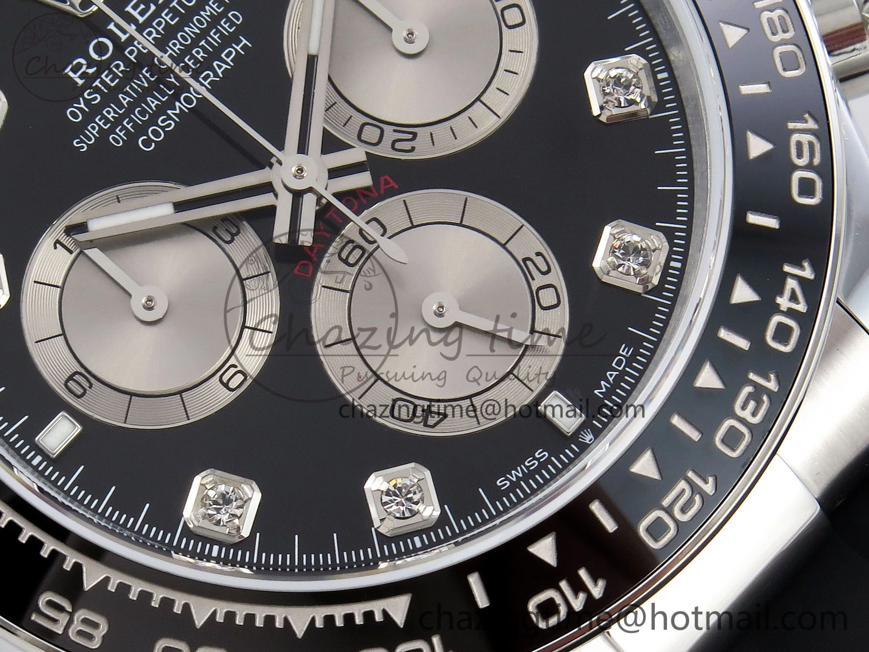 Chic Daytona 116519 QF 1:1 Best Edition Black White Diamonds Dial on Oysterflex Strap SH4130 V3 (Gain Weight) 1404