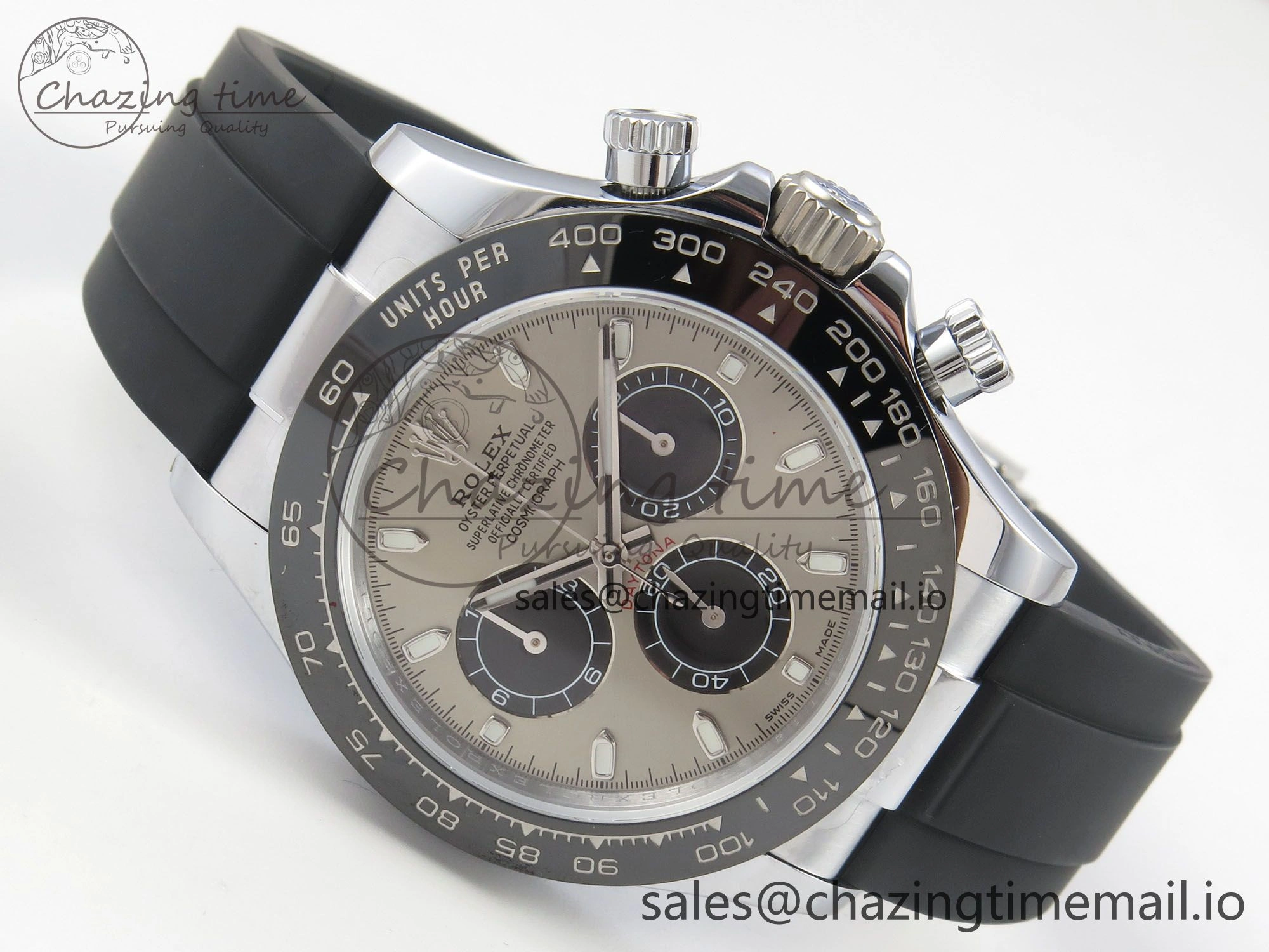 EasyCare Daytona 116519 QF 1:1 Best Edition Grey Black Dial on Oysterflex Strap SH4130 V11（Gain Weight） 172