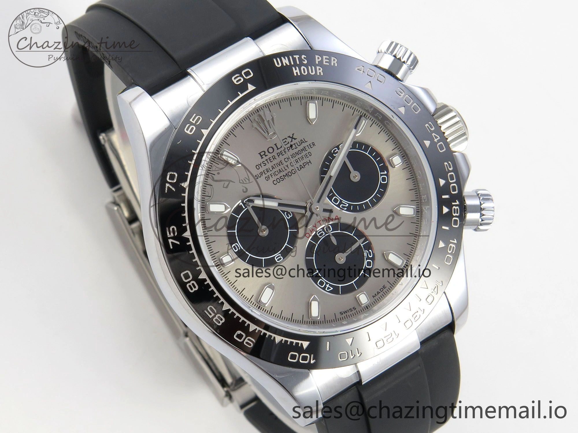 EasyCare Daytona 116519 QF 1:1 Best Edition Grey Black Dial on Oysterflex Strap SH4130 V11（Gain Weight） 172