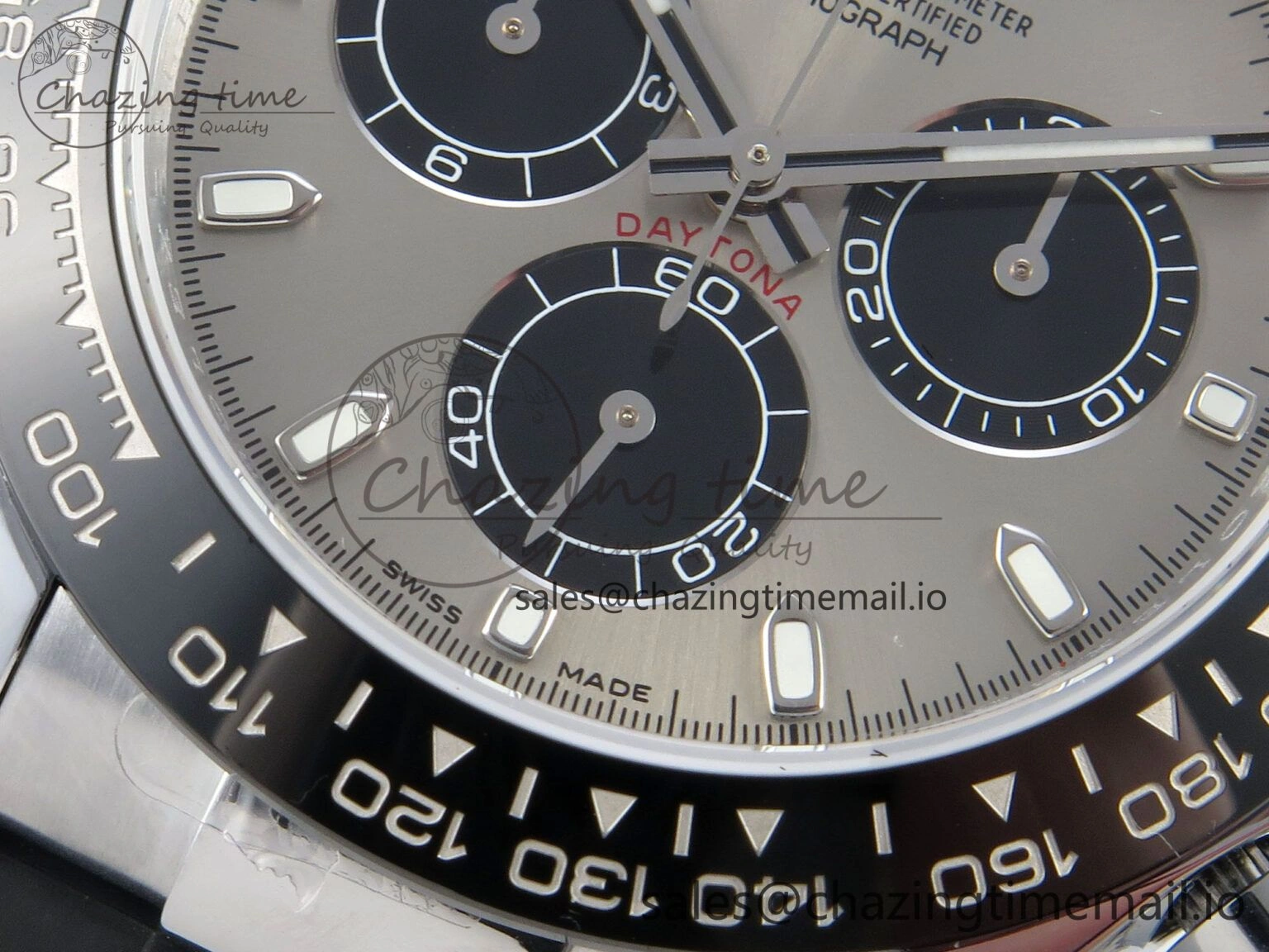 EasyCare Daytona 116519 QF 1:1 Best Edition Grey Black Dial on Oysterflex Strap SH4130 V11（Gain Weight） 172