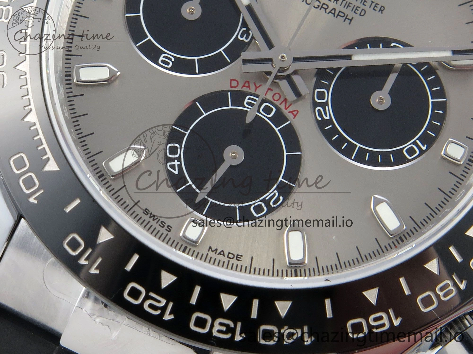 EasyCare Daytona 116519 QF 1:1 Best Edition Grey Black Dial on Oysterflex Strap SH4130 V11（Gain Weight） 172