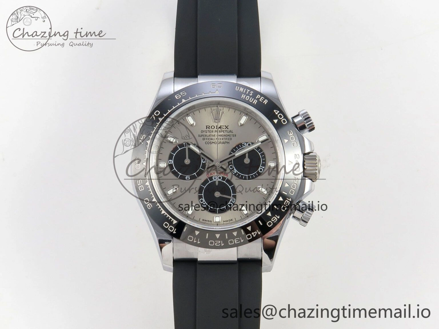 EasyCare Daytona 116519 QF 1:1 Best Edition Grey Black Dial on Oysterflex Strap SH4130 V11（Gain Weight） 172