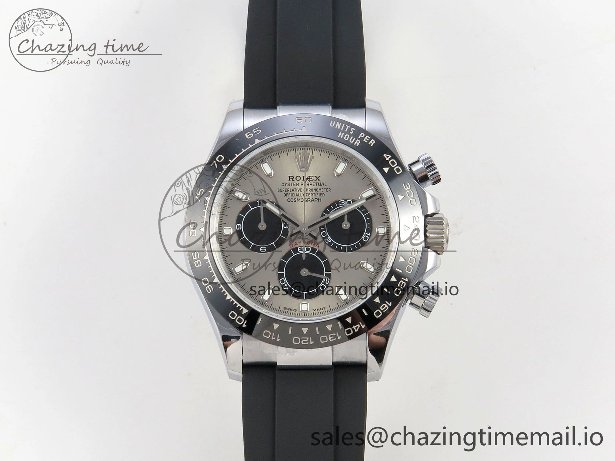 EasyCare Daytona 116519 QF 1:1 Best Edition Grey Black Dial on Oysterflex Strap SH4130 V11（Gain Weight） 172