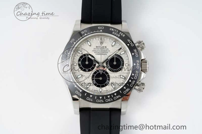 Compact Daytona 116519 QF 1:1 Best Edition Meteorite Dial on Oysterflex Rubber Strap SA 2269