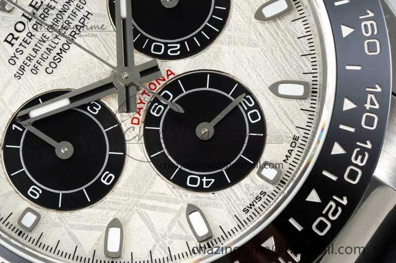 Compact Daytona 116519 QF 1:1 Best Edition Meteorite Dial on Oysterflex Rubber Strap SA 2269