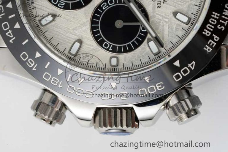 Compact Daytona 116519 QF 1:1 Best Edition Meteorite Dial on Oysterflex Rubber Strap SA 2269