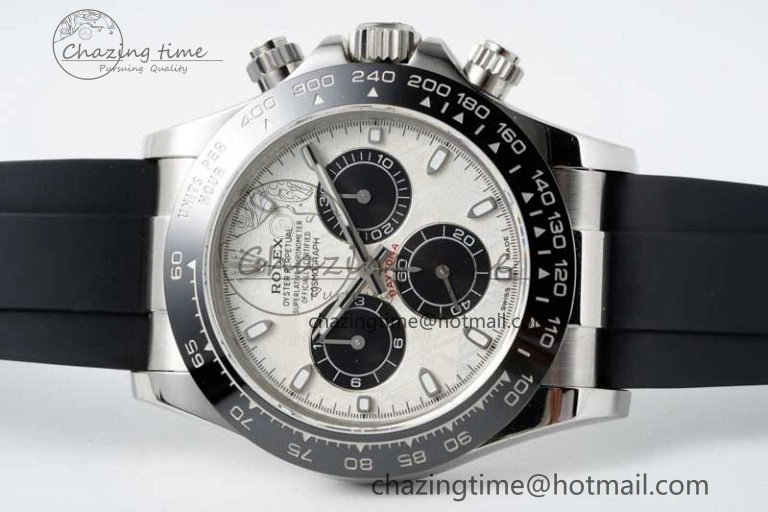 Compact Daytona 116519 QF 1:1 Best Edition Meteorite Dial on Oysterflex Rubber Strap SA 2269