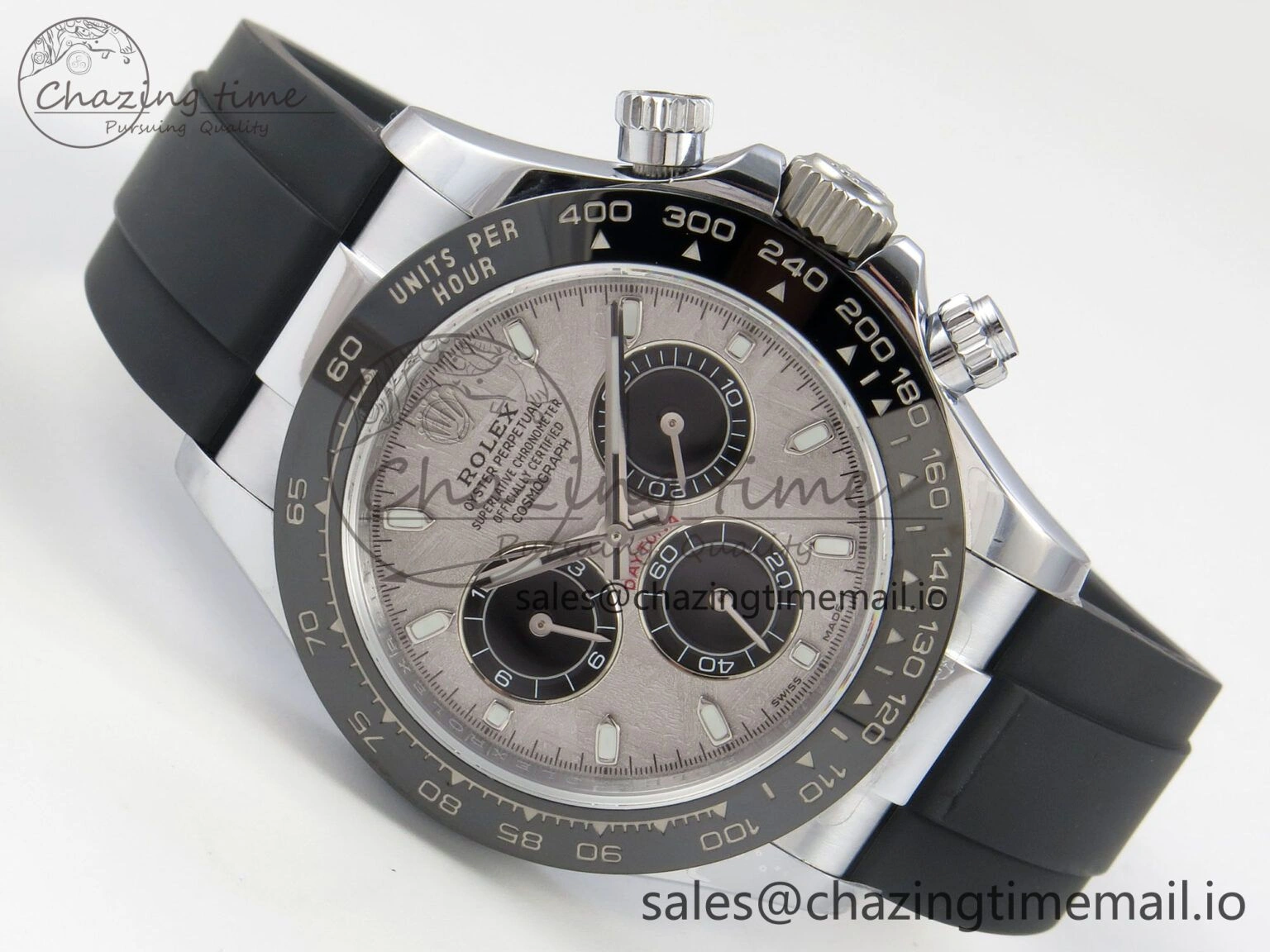 Upgraded Daytona 116519 QF 1:1 Best Edition Meteorite Dial on Oysterflex Strap SH4130 V11（Gain Weight） 163
